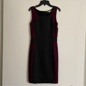 Gianni Bini Oxford/Black Textured Stella Dress Size 0 NWT